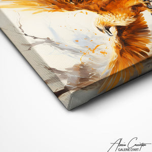 TABLEAU OISEAU PEINTURE Alessio Cacciatore