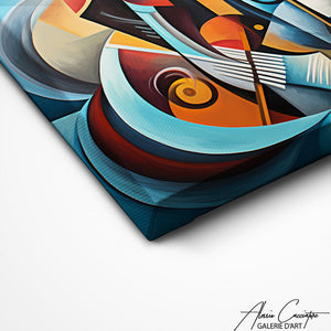TABLEAU CUBISME ABSTRAIT Alessio Cacciatore