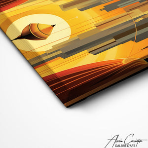 TABLEAU ART DECO MOTIF Alessio Cacciatore
