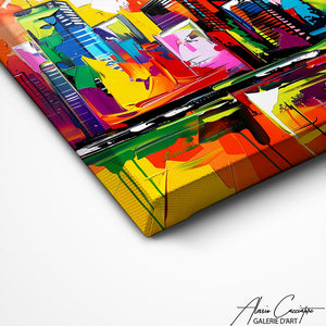 TABLEAU VILLE PEINTURE Alessio Cacciatore