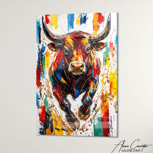 Cadre Pop Art Taureau