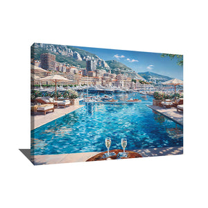 Tableau piscine art