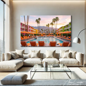 TABLEAU PISCINE CALIFORNIE