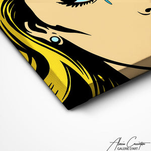 TABLEAU POP ART VISAGE FEMME Alessio Cacciatore