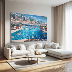 Tableau piscine chic