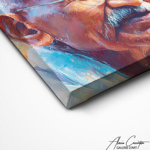 TABLEAU GANDHI ABSTRAIT AlessioCacciatore
