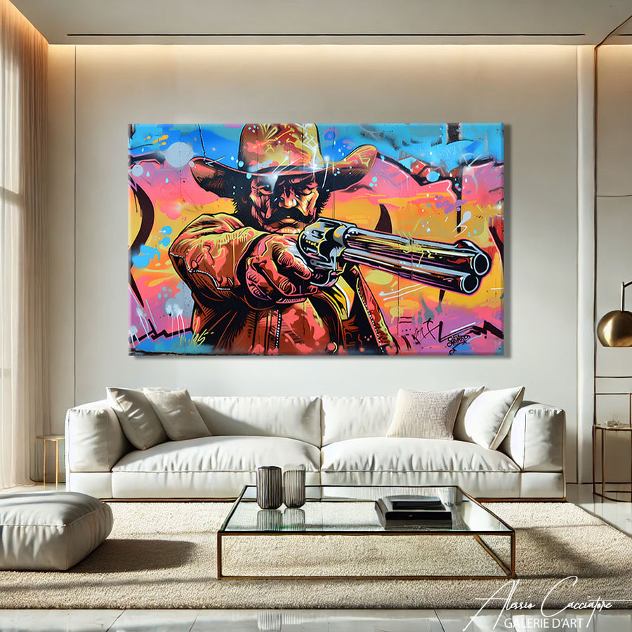 Tableau Cow boy – mise en situation