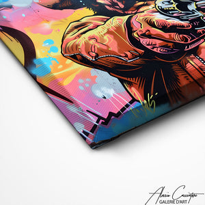 TABLEAU SREET ART COWBOY Alessio Cacciatore
