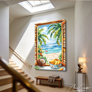 TABLEAU FENÊTRE OUVERTE LAC Alessio Cacciatore