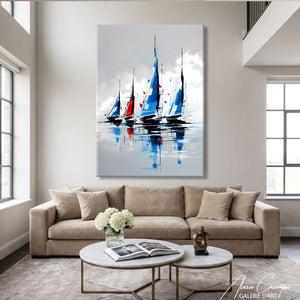 TABLEAU MODERNE VOILIERS