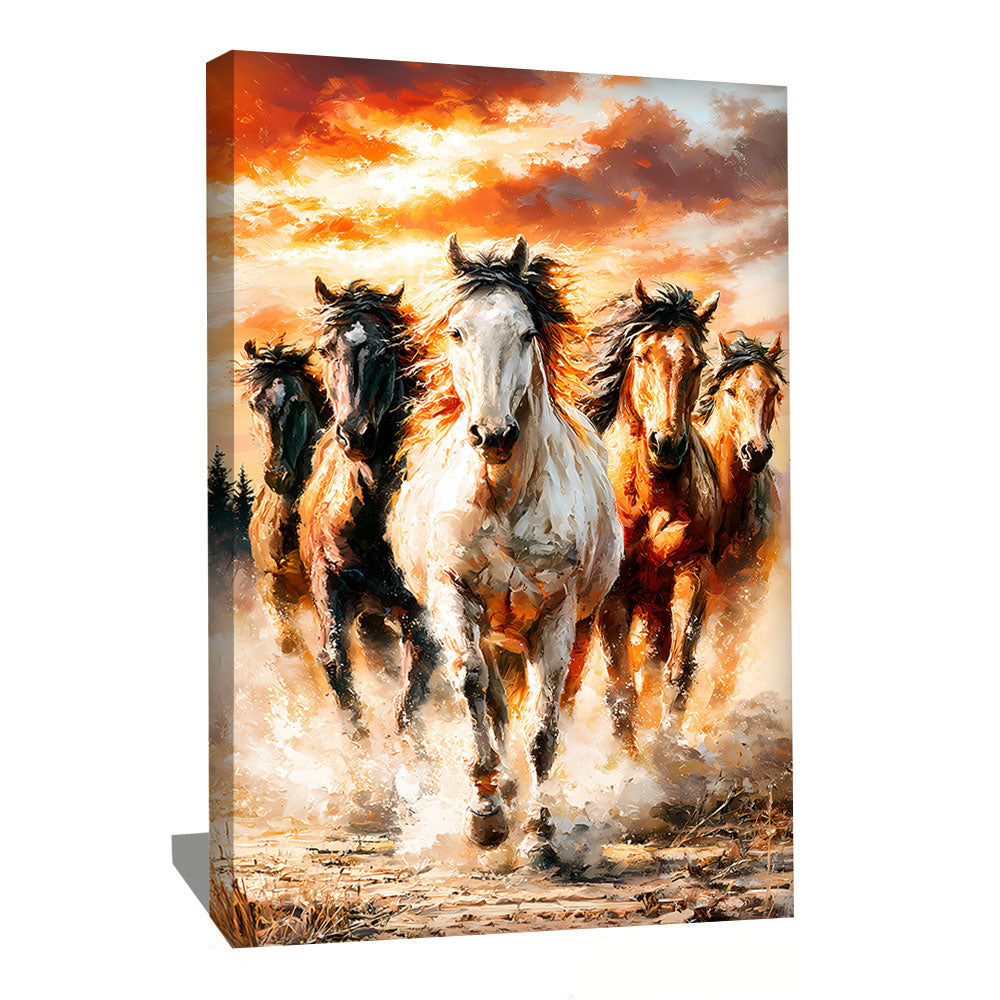 Tableau Avec Des Chevaux
