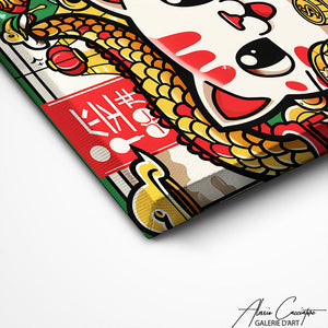 TABLEAU CHAT JAPONAIS DESIGN AlessioCacciatore