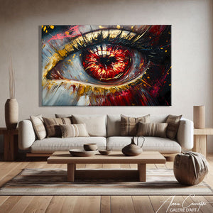 TABLEAU ART ABSTRAIT OEIL AlessioCacciatore