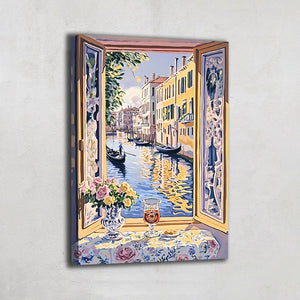 Tableau Venise Abstrait
