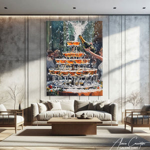 Tableau Verre Champagne
