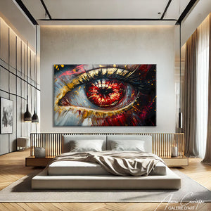 TABLEAU ART ABSTRAIT OEIL AlessioCacciatore