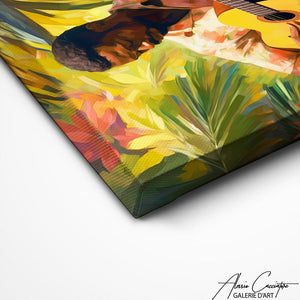 TABLEAU AFRICAIN VERT Alessio Cacciatore