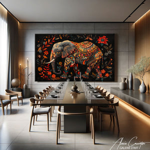 Tableau Éléphant Indien
