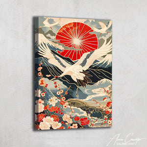 Peinture Oiseaux Japonais