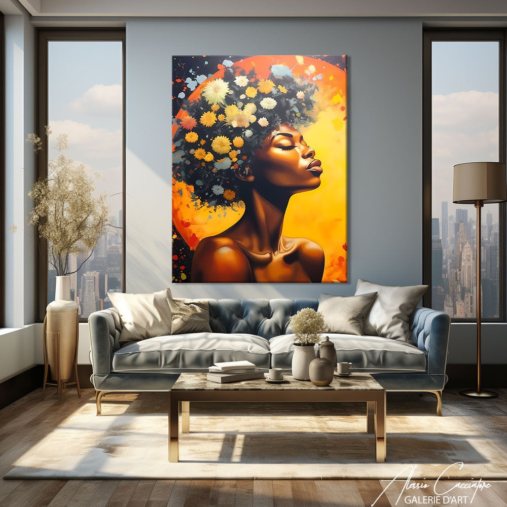 tableau africain vintage