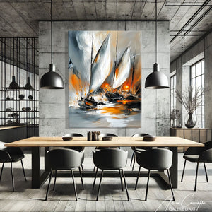 Peinture tableau salon