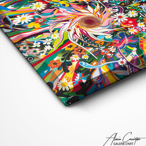 TABLEAU FLEURS CONTEMPORAIN Alessio Cacciatore