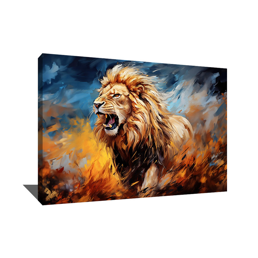 tableau lion