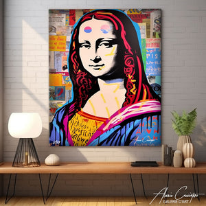 tableau mona lisa street art