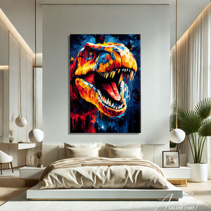 Grand tableau abstrait salon