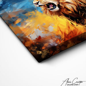 TABLEAU LION MURAL Alessio Cacciatore
