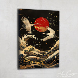 Tableau Peinture Paysage Japonais