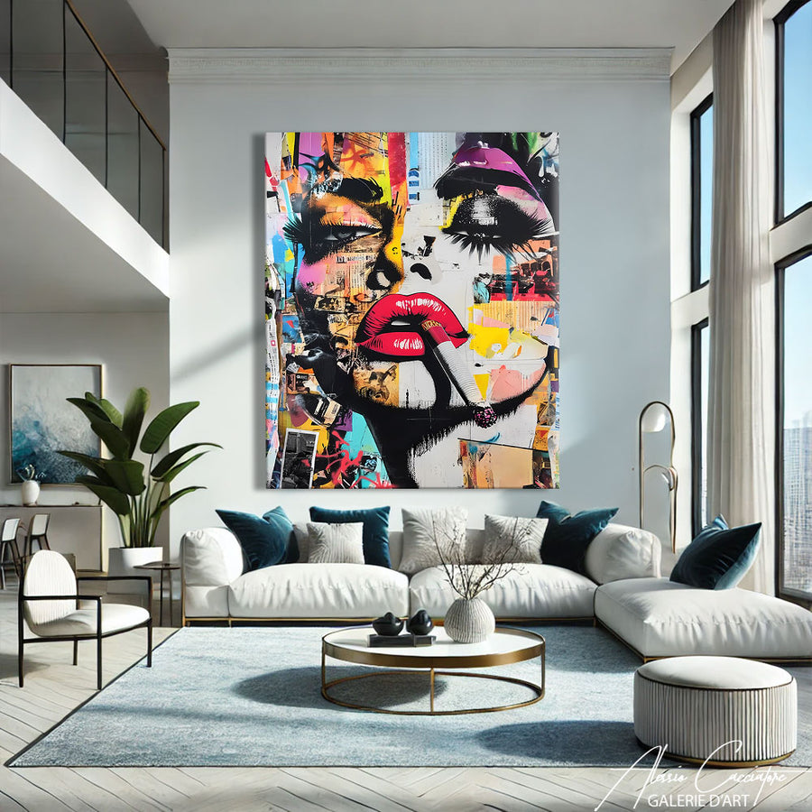Tableau Pop Art – mise en situation