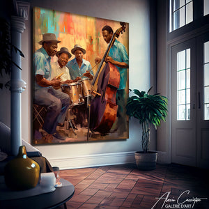 tableau peinture jazz