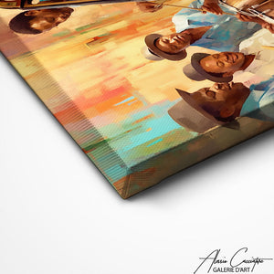 TABLEAU JAZZ ABSTRAIT Alessio Cacciatore