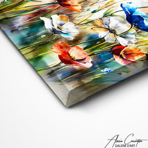 TABLEAU AQUARELLE FLEURS Alessio Cacciatore