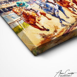 TABLEAU COURSE DE CHEVAUX Alessio Cacciatore