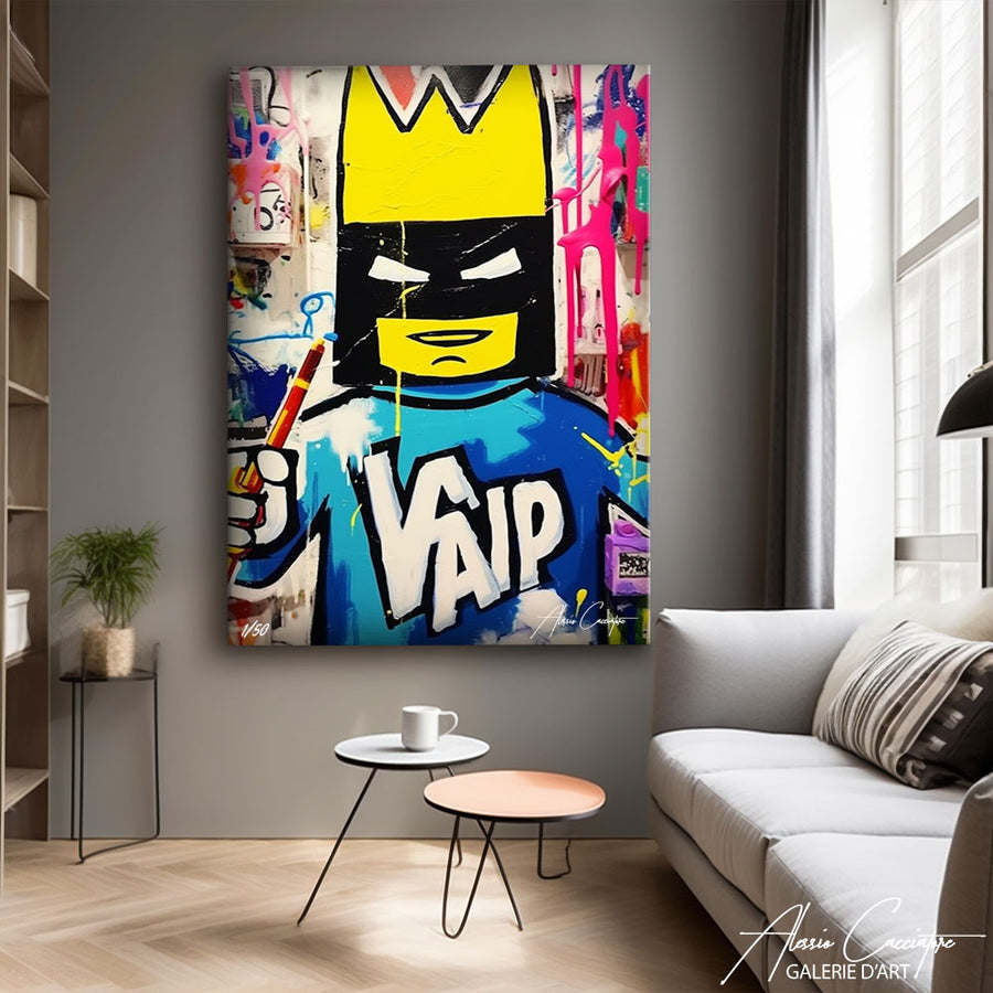 tableau batman pop art – mise en situation