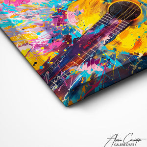 TABLEAU GUITARE ABSTRAIT Alessio Cacciatore