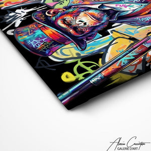 TABLEAU SINGE GRAFFITI Alessio Cacciatore