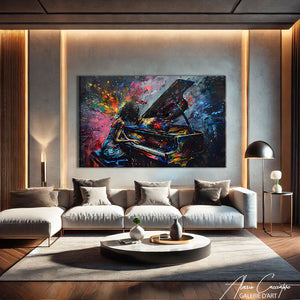 Tableau Piano Abstrait