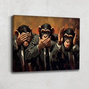 TABLEAU 3 SINGES ART