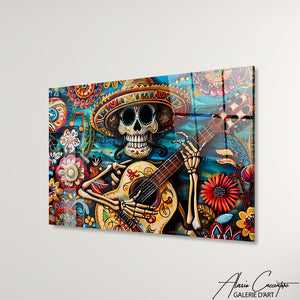 TABLEAU TÊTE DE MORT MUSIQUE Alessio Cacciatore