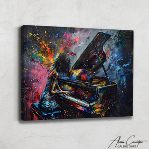 Tableau Piano Abstrait