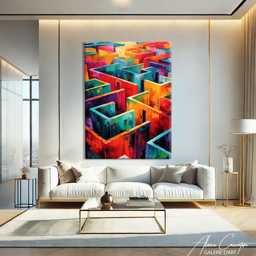 Tableau de Peinture Labyrinthe