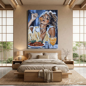 TABLEAU VISAGE FEMME CONTEMPORAIN Alessio Cacciatore