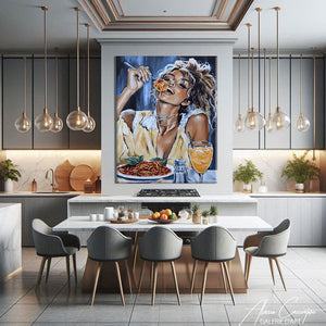 TABLEAU VISAGE FEMME CONTEMPORAIN Alessio Cacciatore