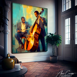 tableau musicien jazz