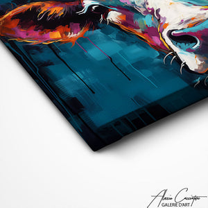 TABLEAU VACHE POP ART Alessio Cacciatore