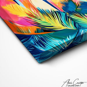 TABLEAU PALMIERS ABSTRAIT AlessioCacciatore