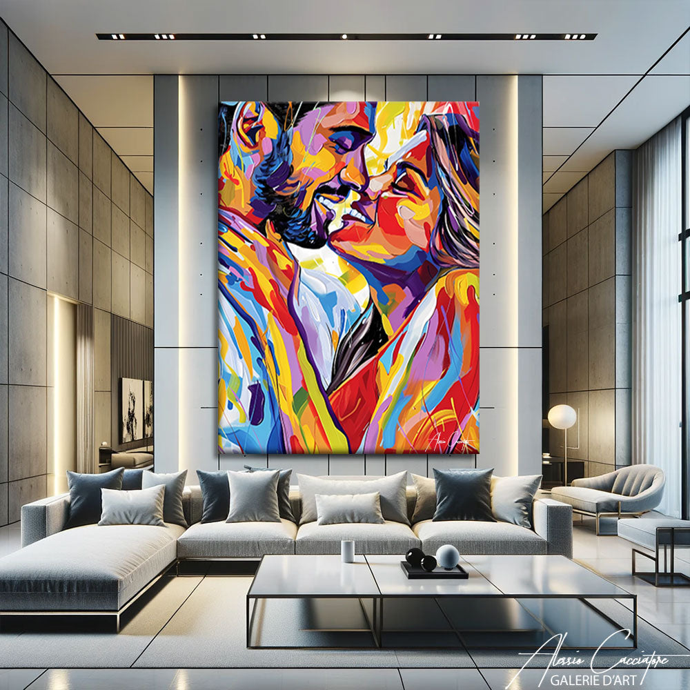 Tableau Couple Sensuel